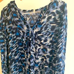 Joie blue and black top